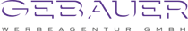 Logo der GEBAUER Werbeagentur GmbH